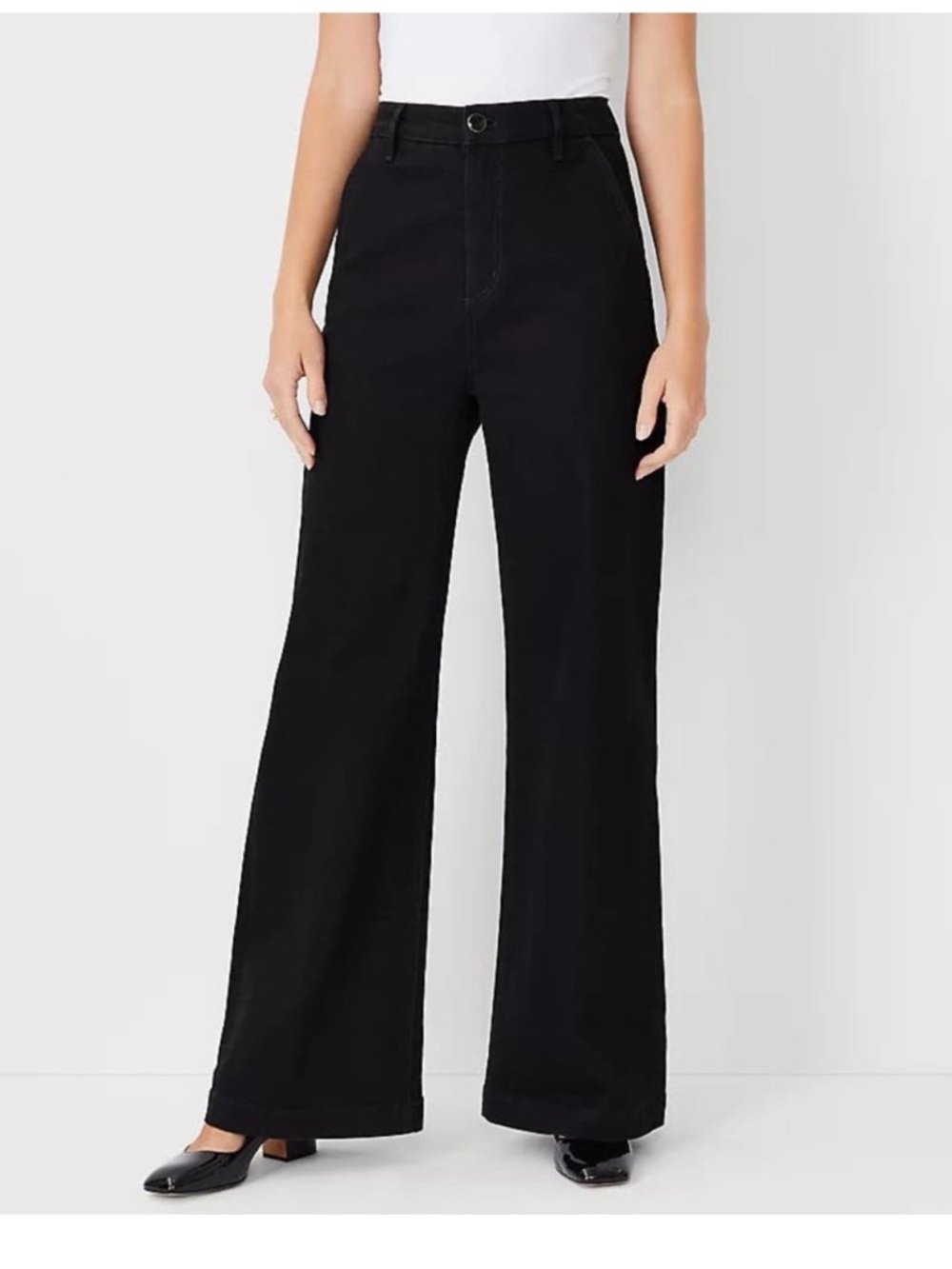Ann Taylor Trousers Jeans High Rise Black